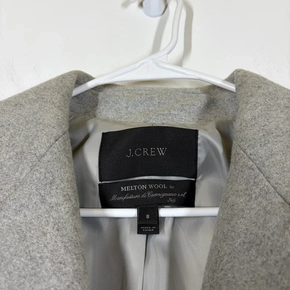J Crew Melton Wool Swing Coat Size 8 - Picture 12 of 13